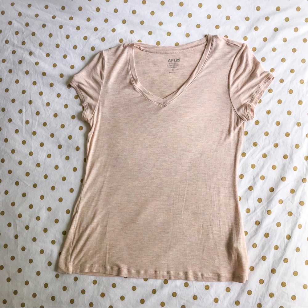 Pastel Soft V Neck Top